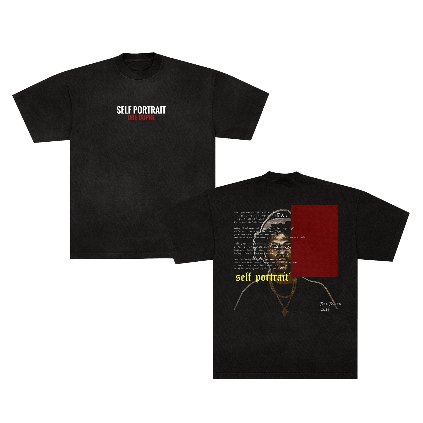 SELF PORTRAIT TEE - BLACK